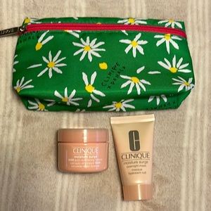 Brand new Clinique travel size moisture surge and moisture surge overnight mask